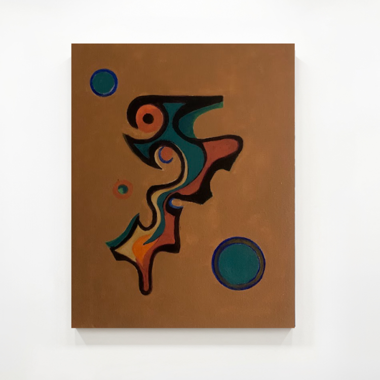Abstract Art Beige Oil Painting